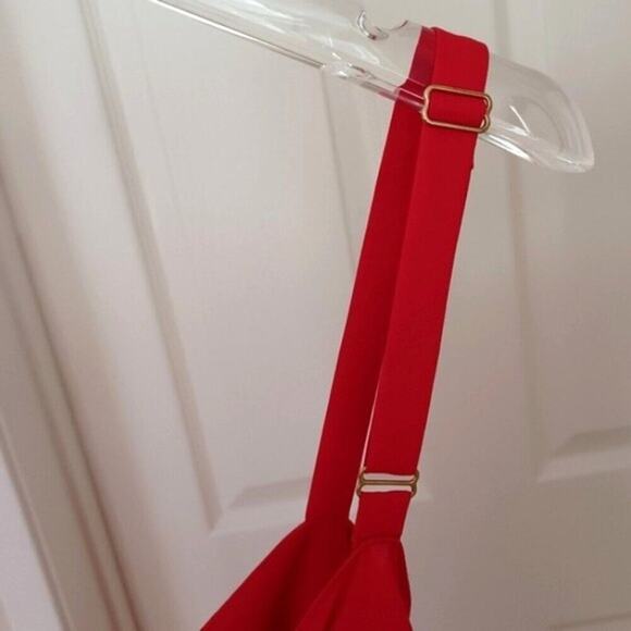 Amanda Uprichard Open Tie Back Mini Dress Red Size S - Picture 12 of 14